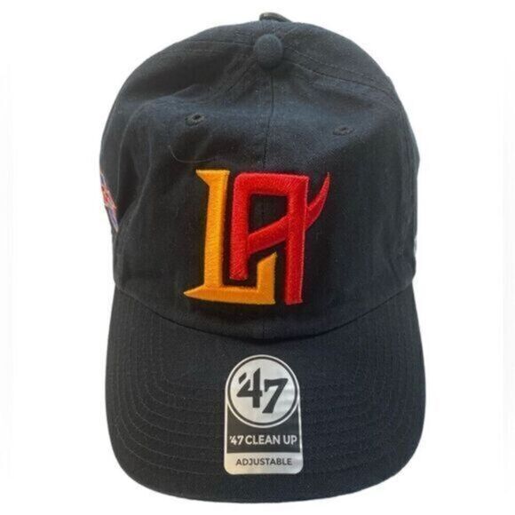 NWT ‘47 Los Angeles LA Wildcats XFL Football Black Adjustable Baseball Cap - Picture 1 of 6